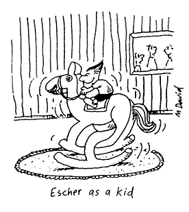 Escher cartoon