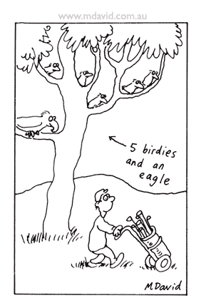 Golf cartoon