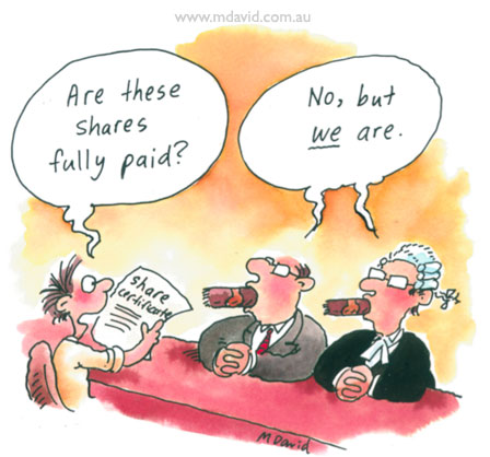 Shares cartoon
