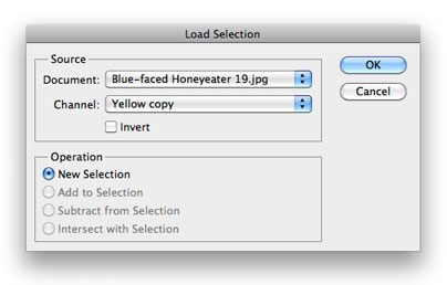 Load selection dialogue box