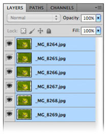 Layers palette