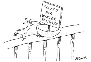 Bird-feeding cartoon